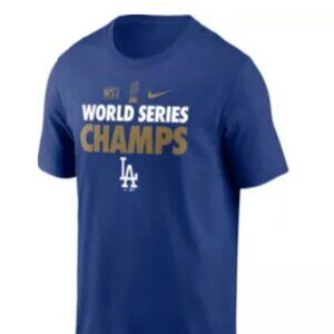 Nike Men's 2020 World Series Champions Los Angeles Dodgers Gold T-Shirt